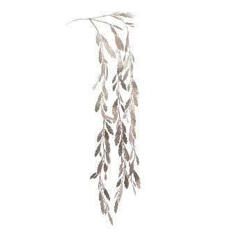 Metallic Hanging Leaf Spray 97
