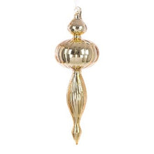 GLASS Fancy Finial 24cm Gold