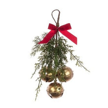 Hanging Bells With Bow 36cm