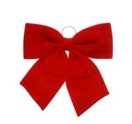 44cm red velvet bow