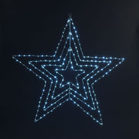 80cm Ice White Star Silhouette