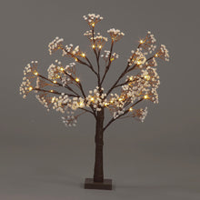 2ft White Flower LED Tree | Battery Operated Warm White Lights (60cm)
