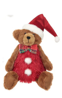 Santa Bear Sitting Small