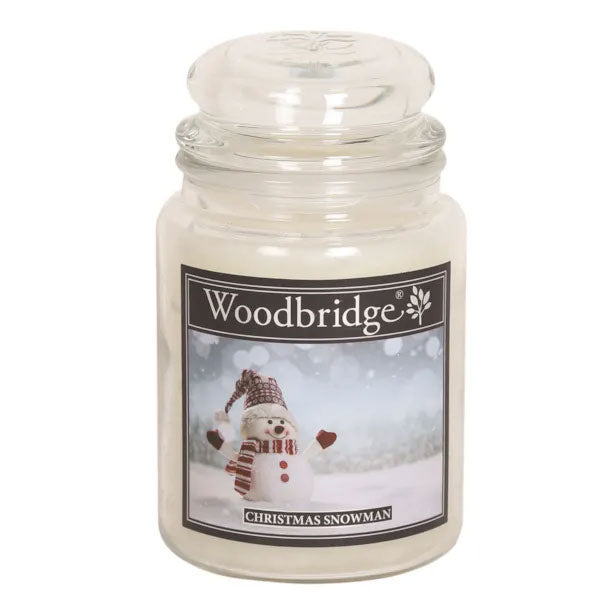 Woodbridge Christmas Snowman Scented Candle Jar