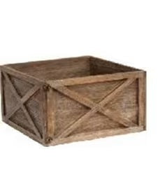 Wooden Tree Skirt Small Brown