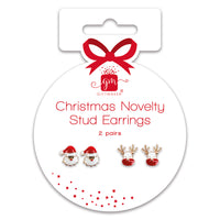 2 pairs of Festive Stud Earrings