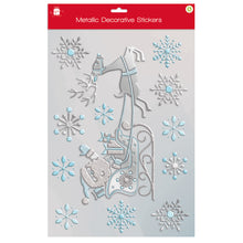 Blue & Silver Metallic Sticker Decoration
