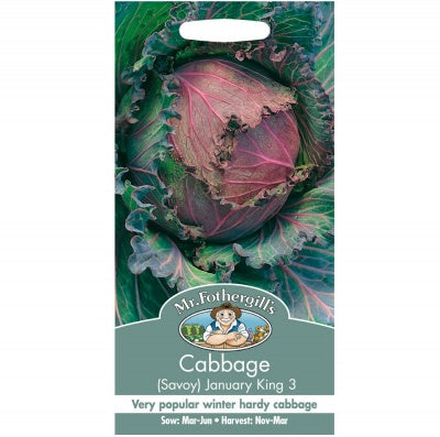 Mr Fothergills Cabbage (Savoy) January King - Seeds