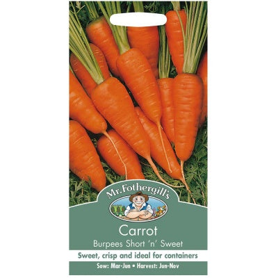 Mr Fothergills CARROT Burpees Short 'n' Sweet Seeds