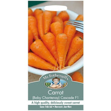 Mr Fothergills CARROT (Baby Chantenay) Cascade F1 Seeds
