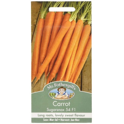 Mr Fothergills CARROT Sugarsnax 54 F1 Seeds