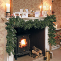 9ft Norway Spruce Garland Slim Green 25cm Wide