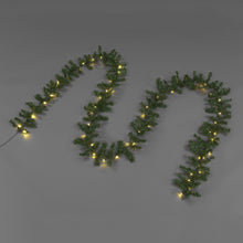 5 Metre Super Long Pre-Lit Low Voltage Christmas Garland with 60 Mains Operated Warm White LED lights