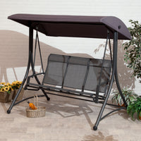 Havana Outdoor Charcoal 3 Seat Garden Swing