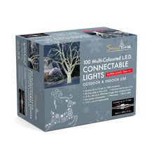 100 Ice White LED Connectable Christmas Lights Twinkling