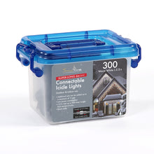 300 Warm White Connectable Christmas Icicle Lights