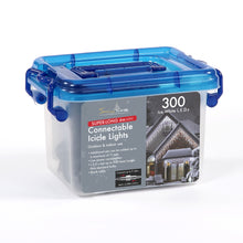300 Ice White Connectable Christmas Icicle Lights