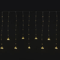 235 Warm White LED Copper Wire Curtain Lights.