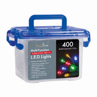 400 LED Multi-Function Christmas Tree Lights With Timer Multi-Coloured