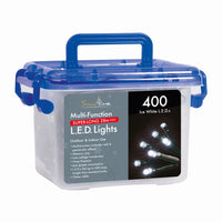 400 LED Multi-Function Christmas Tree Lights With Timer (Ice White)