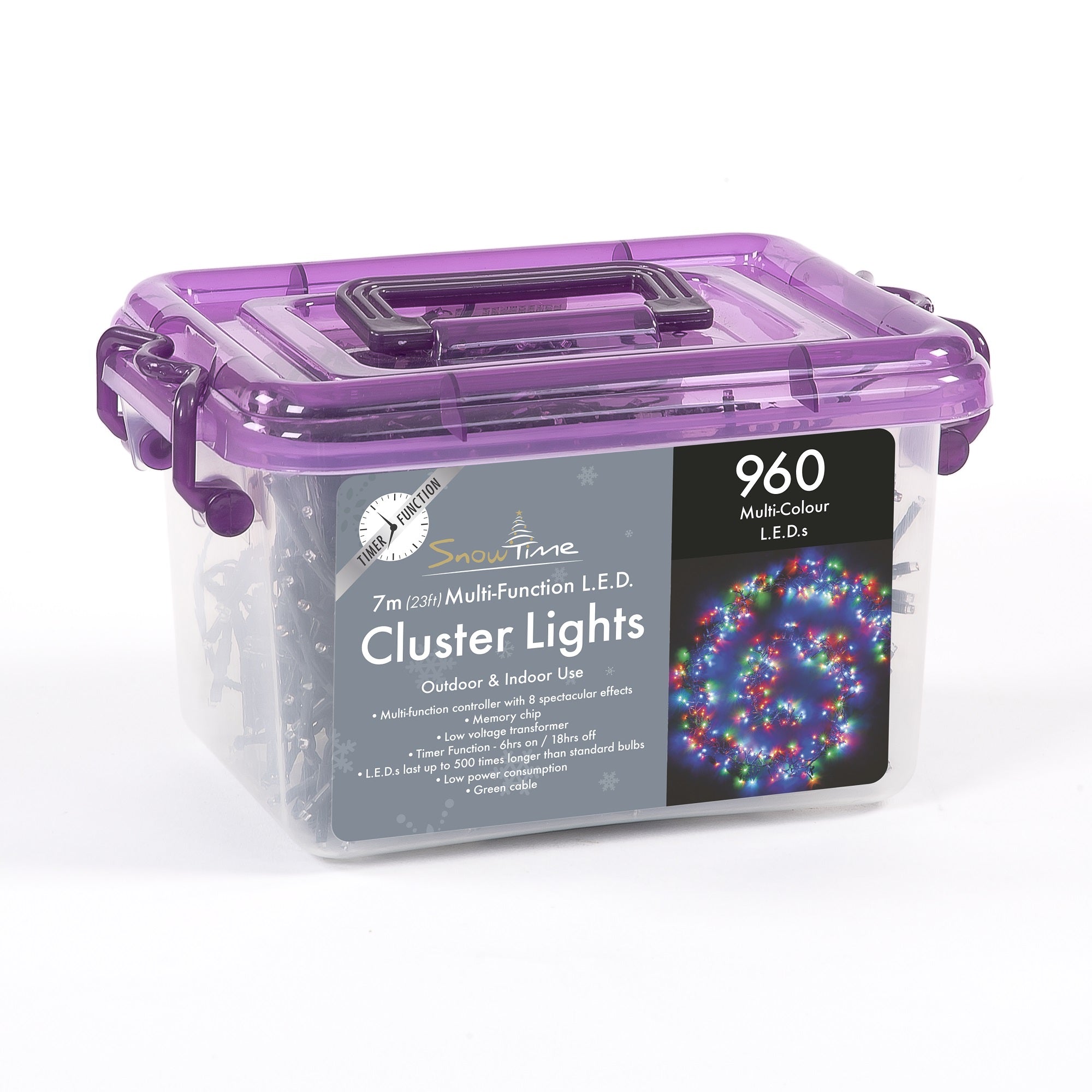 960 Multi Coloured LED Cluster Lights With Timer – Sefton Meadows ...