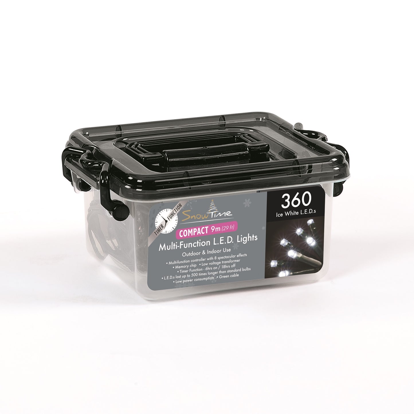 360 Ice White LED Compact Lights With Timer