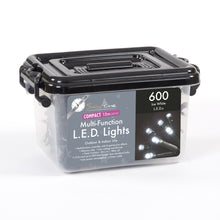 600 Ice White LED Compact Lights With Timer