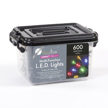 600 Multi-Coloured LED Compact Lights With Timer