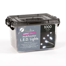 1000 Ice White LED Compact Lights With Timer