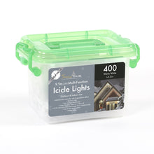 400 Warm White LED Icicle Chasing Icicle Lights With Timer