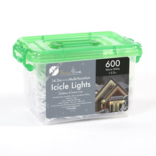 600 Warm White LED Icicle Lights Multi-Function With Timer
