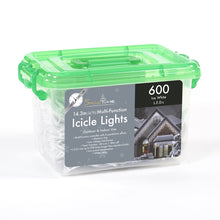 600 Ice White LED Icicle Lights Multi-Function With Timer