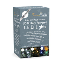 50 Ice White LED Outdoor Chasing Lights with Timer
