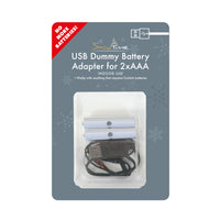 2x AAA Battery Eliminator USB Power Converter