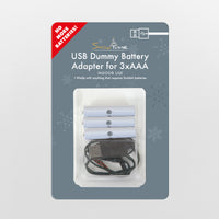 3 x AAA Batteries USB Powered Christmas Lights