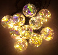 10 Connectable Lights 5.5cm Bulbs 60 Warm White LEDs