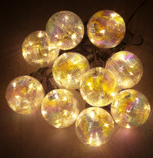 10 Connectable Lights 7.5cm Bulbs 60 Warm White LEDs