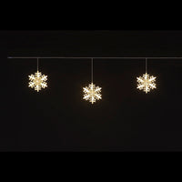 3 Hanging Snowflake Christmas Lights