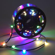 200 Multi LED Copper Wire PVC Sleeved Lights On Reel Christmas Lights