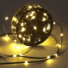 300 Warm White LED Copper Wire PVC Christmas Lights on Reel