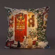 Richard Macneil Light Up 40cm Cushion Red Door Christmas Decoration