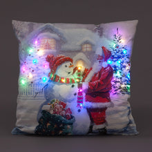 Richard Macneil Light Up 40cm Cushion Santa Square Christmas Decoration