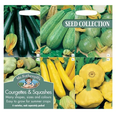 Mr Fothergills Courgettes Summer Squashes Collection Seeds