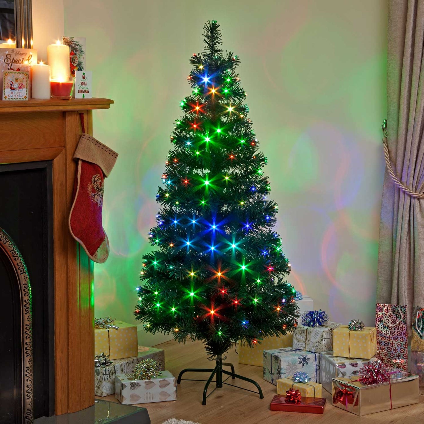 4ft Colour Changing Snowbright Christmas Tree