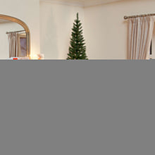 210cm (7ft) Green Pencil Pine Artificial Christmas Tree