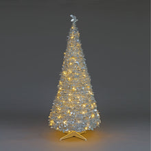 6ft Prelit Holly Pop Up Warm White LED Christmas Tree