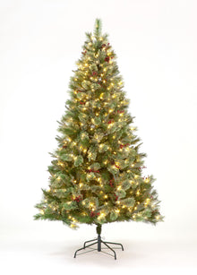 210cm Biarritz Spruce Pre-Lit PE Tree