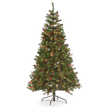 Pre-Lit Pine Creek Green Tree 7ft