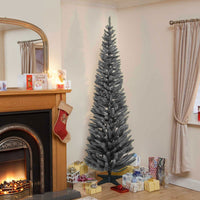 240cm (8ft) Grey Norway Spruce Slim Christmas Tree with 460 Tips