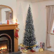 240cm (8ft) Grey Norway Spruce Slim Christmas Tree with 460 Tips